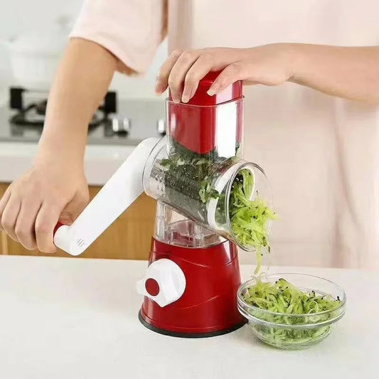 Cortadora Rotatoria Premium ChefMaster + Gratis Tapas de Silicona Reutilizables!!